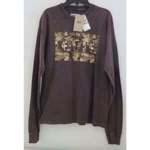 Levi's 3LSP4261LS Men's Sz S Dark Brown Long Sleeve T-Shirt
